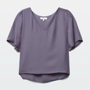 Babaton Randy Blouse in Brume Grey